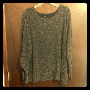 Sparkly black and silver top